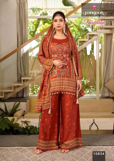 Rangoon bandhan 3pcs kurti wholesale